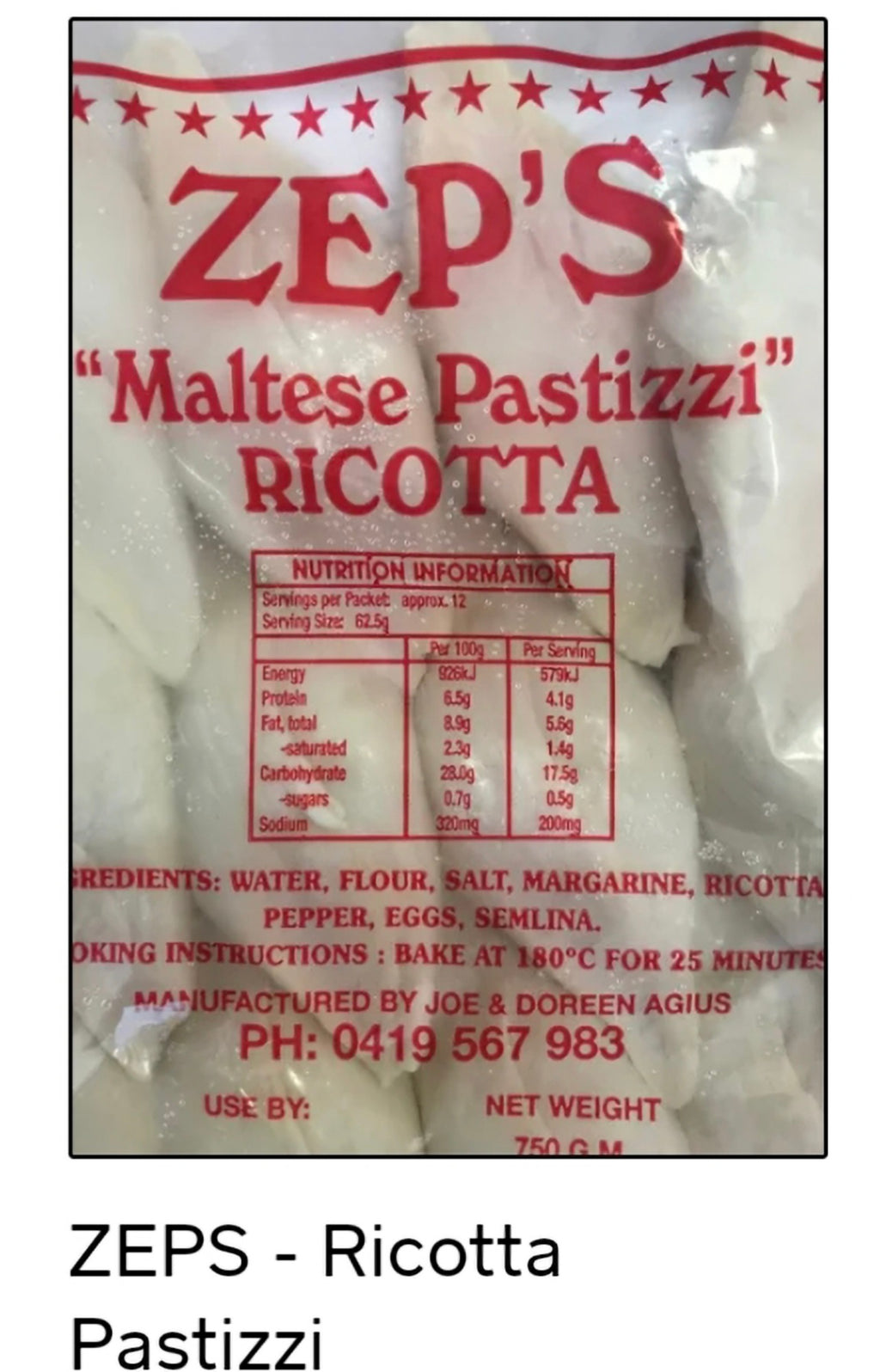 Maltese ricotta pastizzi