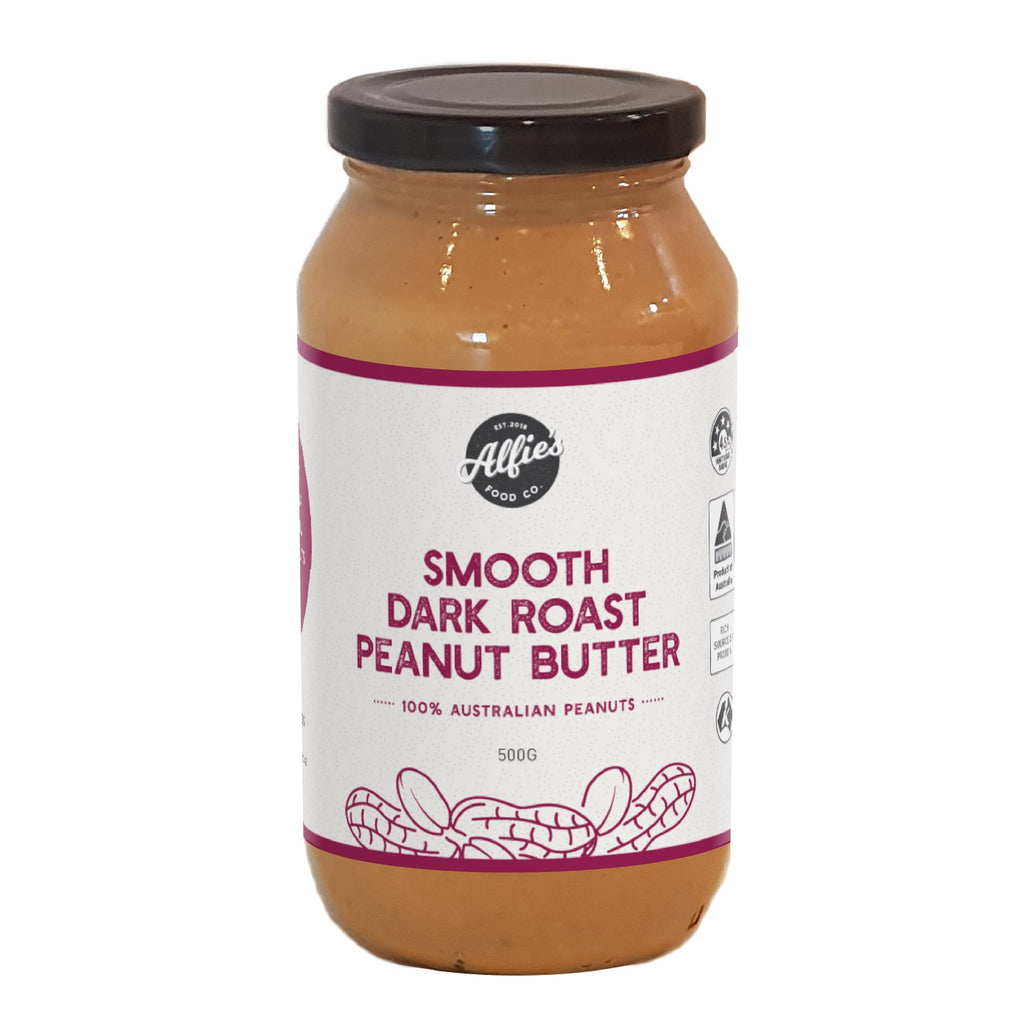 Alfie's Smooth Dark Roasted Peanut Butter (500g)
