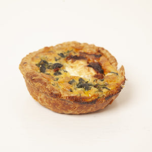 Kale and goat cheese Quiche