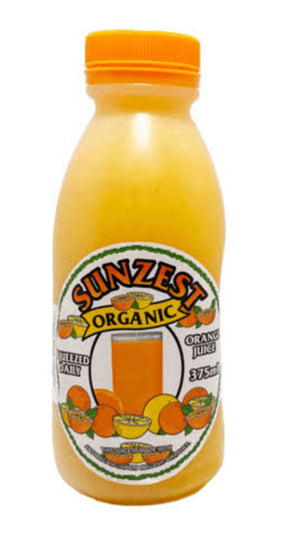 Sunzest organic orange juice 375ml